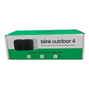 Blink Outdoor 4 Camera System 2 Cam Wireless Security Alexa HD Motion